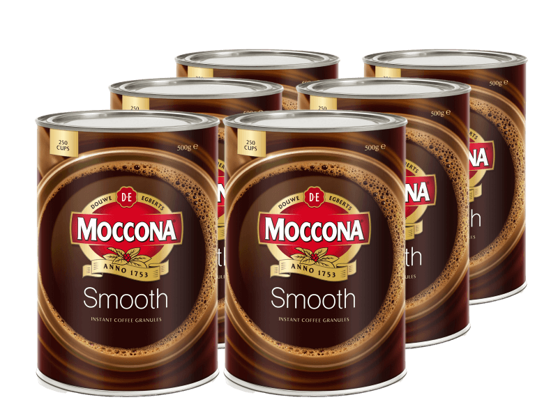 Moccona Smooth Instant Coffee Granules 6x500g 4058978