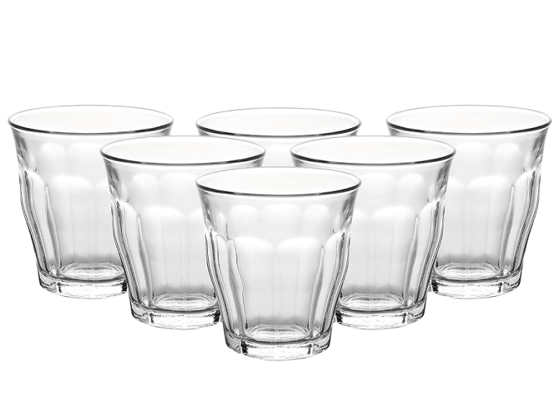 Latte Glass 220ml 6pc 1671813