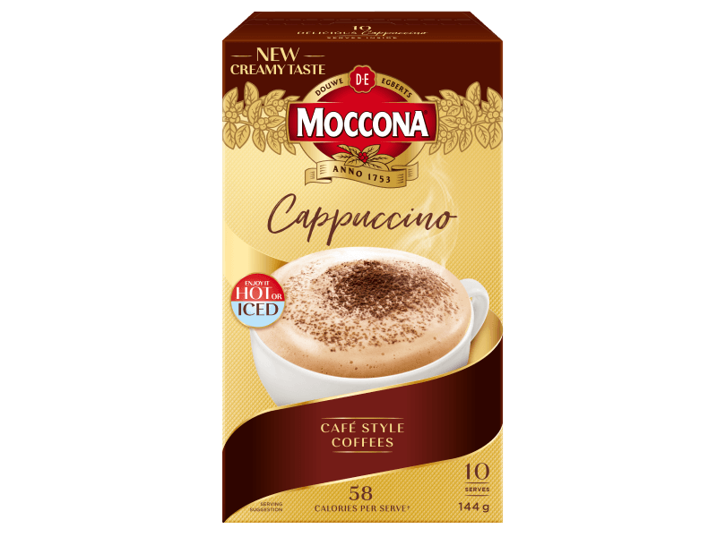 Moccona Creamy Cappuccino 10pk 4008446 PDP