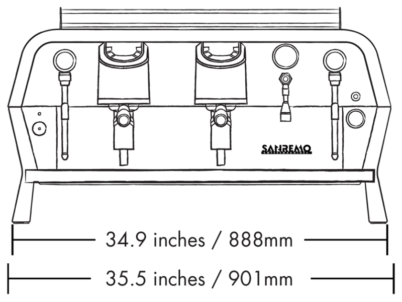 Sanremo F18SB 2GRP F&B DIM PDP