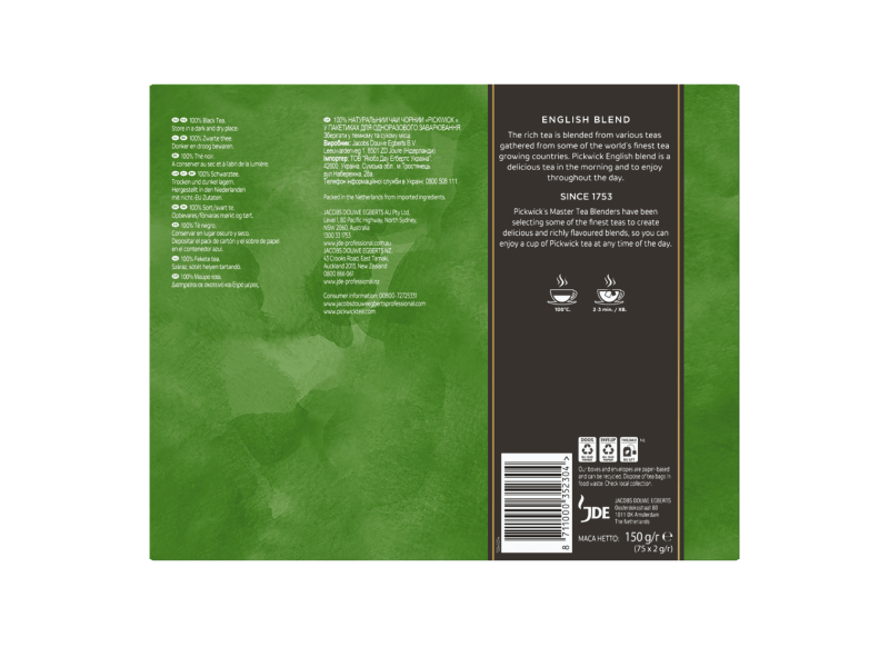 Pickwick Original English 3x25x4 4059758 BOP PDP