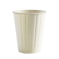 NB White Double Wall BioCup 12oz