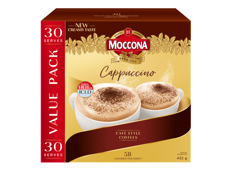 Moccona Creamy Cappuccino 3x30pk 4009310 3DF