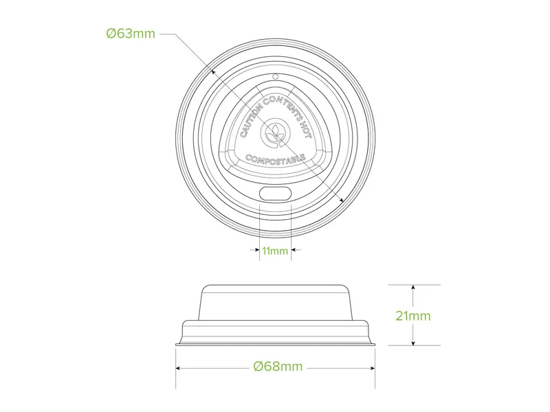 NB White Sugarcane Pulp Lid 4ozx50 4008444 DIM PDP JDE Professional