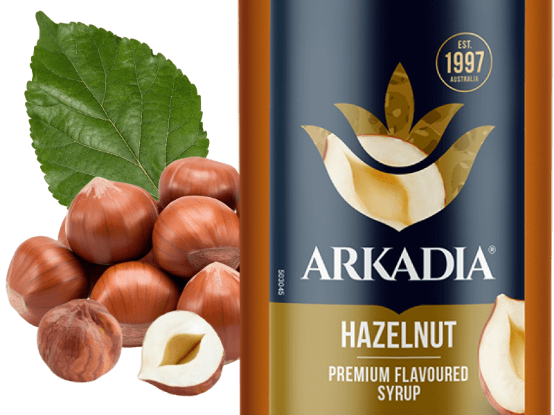 Arkadia Premium Syrup Hazelnut 1x1000ml 4008433 LABEL JDE Professional