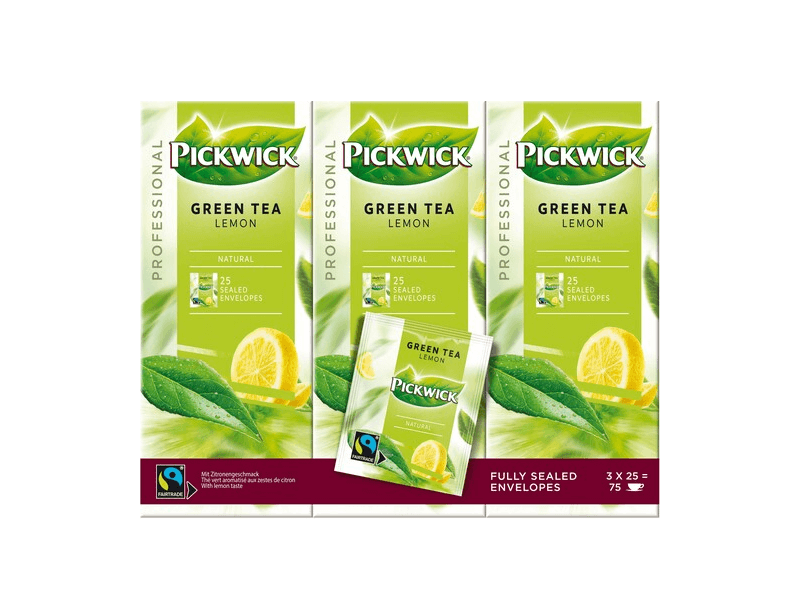 Pickwick Green Tea Lemon 3x25 4016823 FOP