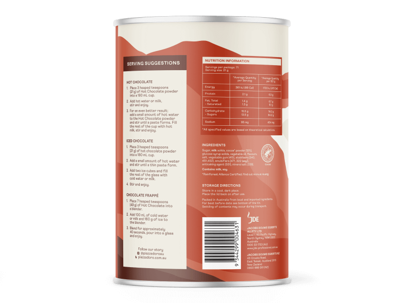 Piazza D'Oro Hot Chocolate 1.5kg 1671844