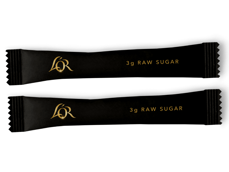 L'OR Raw Sugar Sticks 4039415 2000x3g STICKS PDP | JDE Professional