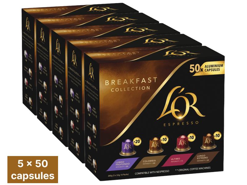 LOR Espresso Breakfast Collection 4059636 5x50pc PDP