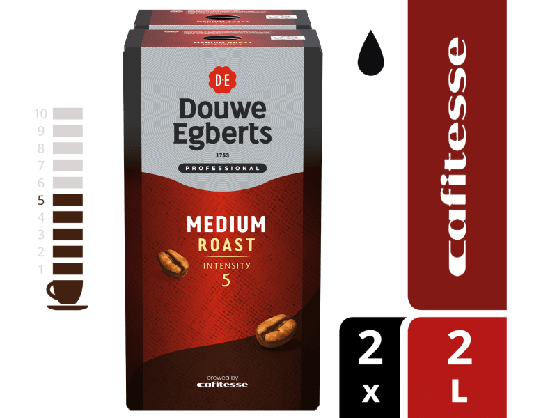 DE Cafitesse Medium Roast 2x2L 4071686 2x2PC PDP JDE Professional