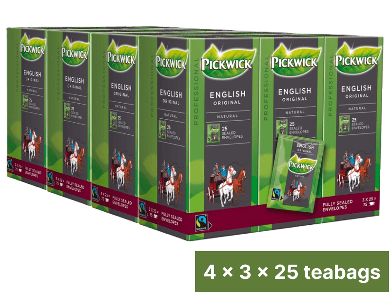 Pickwick English Original Fairtrade Black Tea 4016820 4x3x25