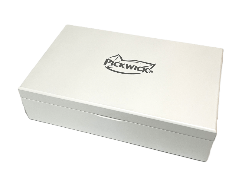 Pickwick Tea Box w Lid White 8 Section 1671788