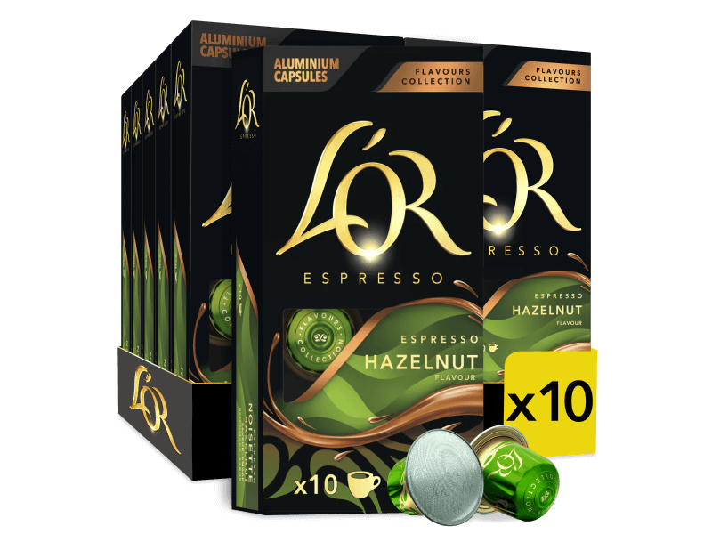 LOR Espresso Hazelnut Flavour 4091545 10x10PC PDP | JDE Professional
