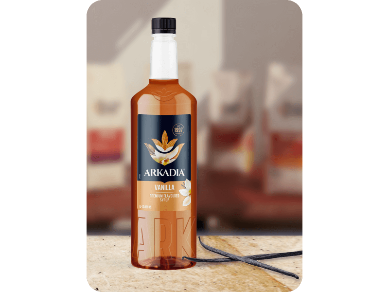 Arkadia Premium Syrup Vanilla 1x1000ml 4050606 JDE Coffee