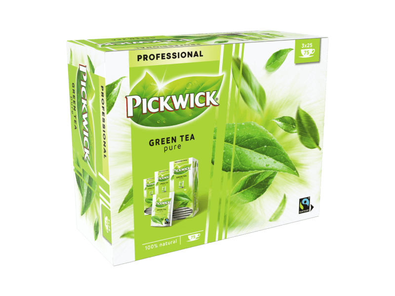 Pickwick Green Tea Pure 3x25x4 4050614 3DL PDP
