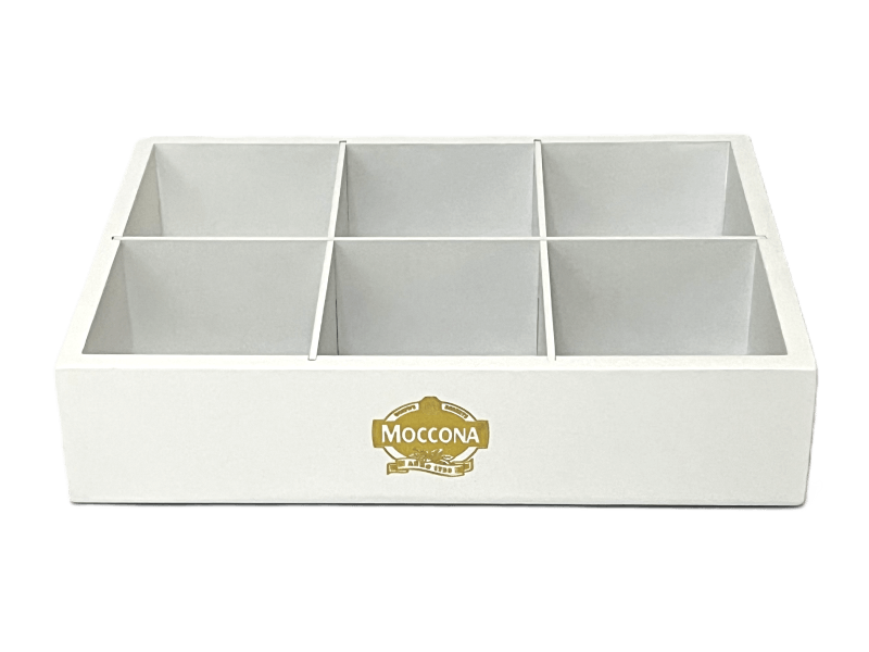 Pickwick Moccona Inroom 6 Compartment, White 1671789
