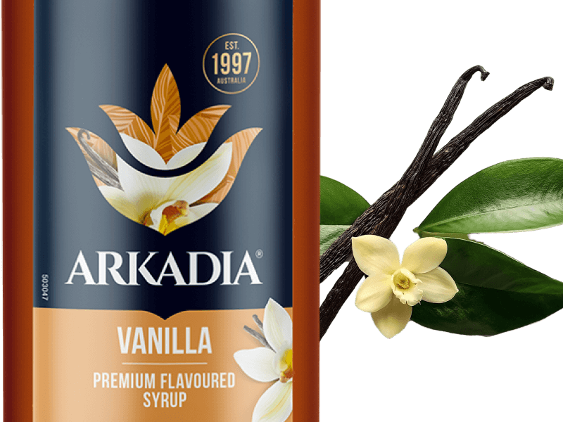 Arkadia Premium Syrup Vanilla 1x1000ml 4050606 Label JDE Coffee
