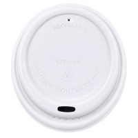 12 oz/16 oz Non-branded Lid White