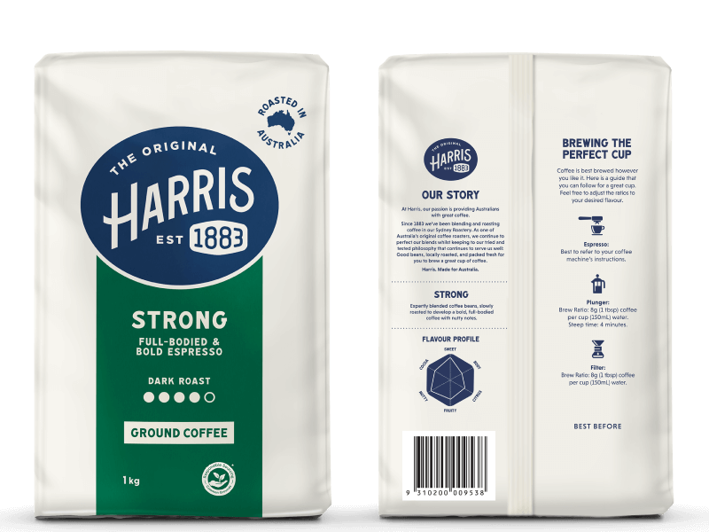 Harris Strong R&G 1kg 4059109 Front & Back
