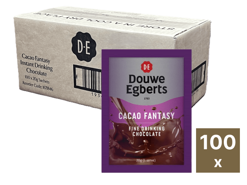 DE Cacao Fantasy Fine Drinking Chocolate Sachets 20g 1671846