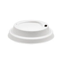 8 oz Sugarcane Pulp Lid White
