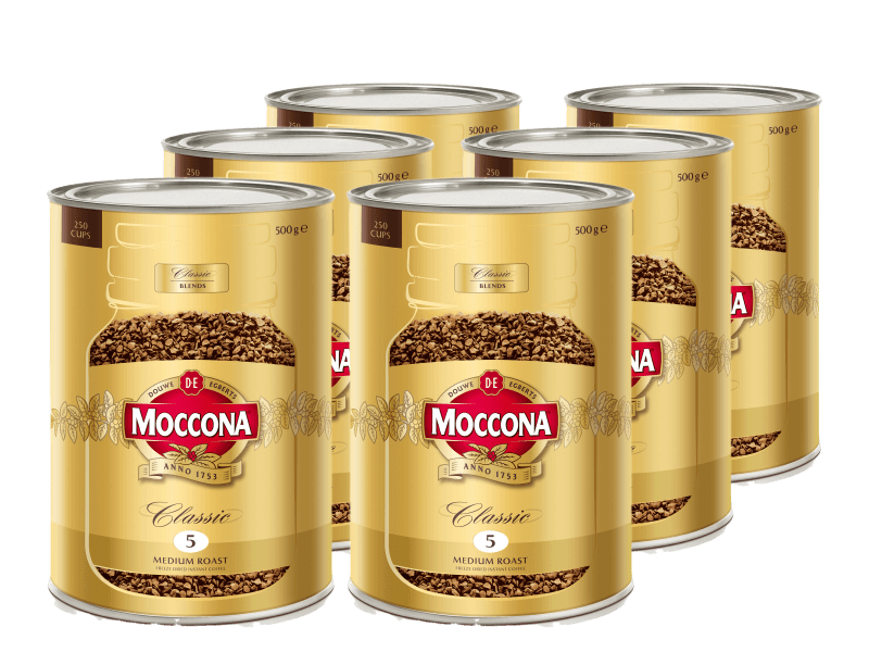 Moccona Classic Medium Roast Freeze Dried Instant Coffee 6x500g 4058977