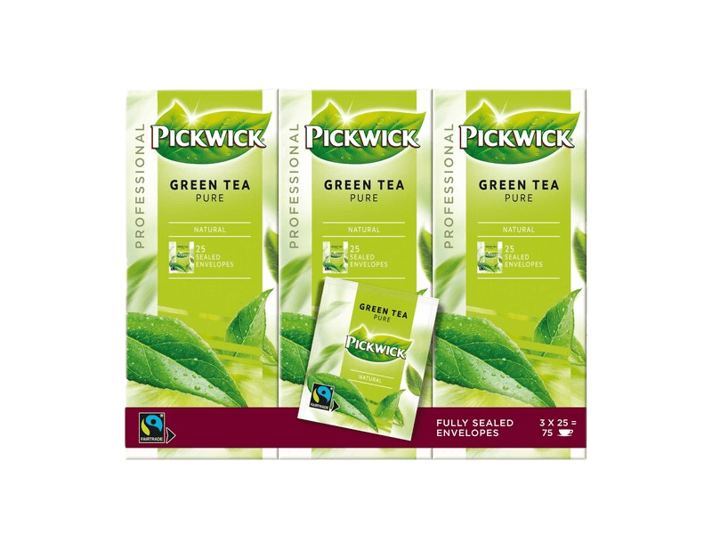 Pickwick Green Tea Pure 3x25 4029655 FOP