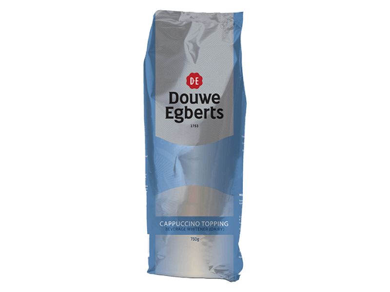DE Cappuccino Topping Beverage Whitener 750g 1671838