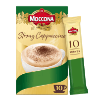 Moccona Strong Cappuccino Cafe Style Coffee x10 Serves