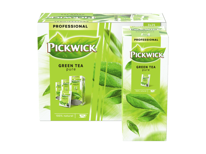 Pickwick Green Tea Pure 3x25x4 4050614 FOP PDP