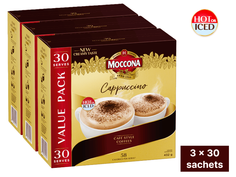 Moccona Creamy Cappuccino 3x30pk 4009310 3x3DL